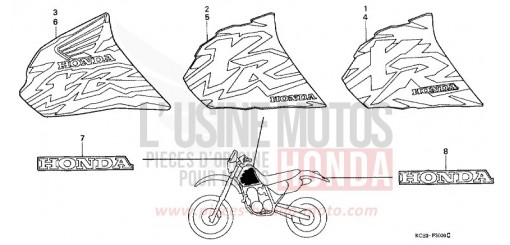 MARK (XR250RT/V/W) XR250RT de 1996